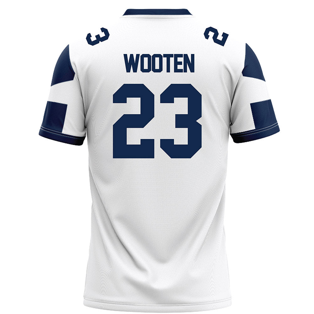 BU - NCAA Football : Luke Wooten - White Football Jersey