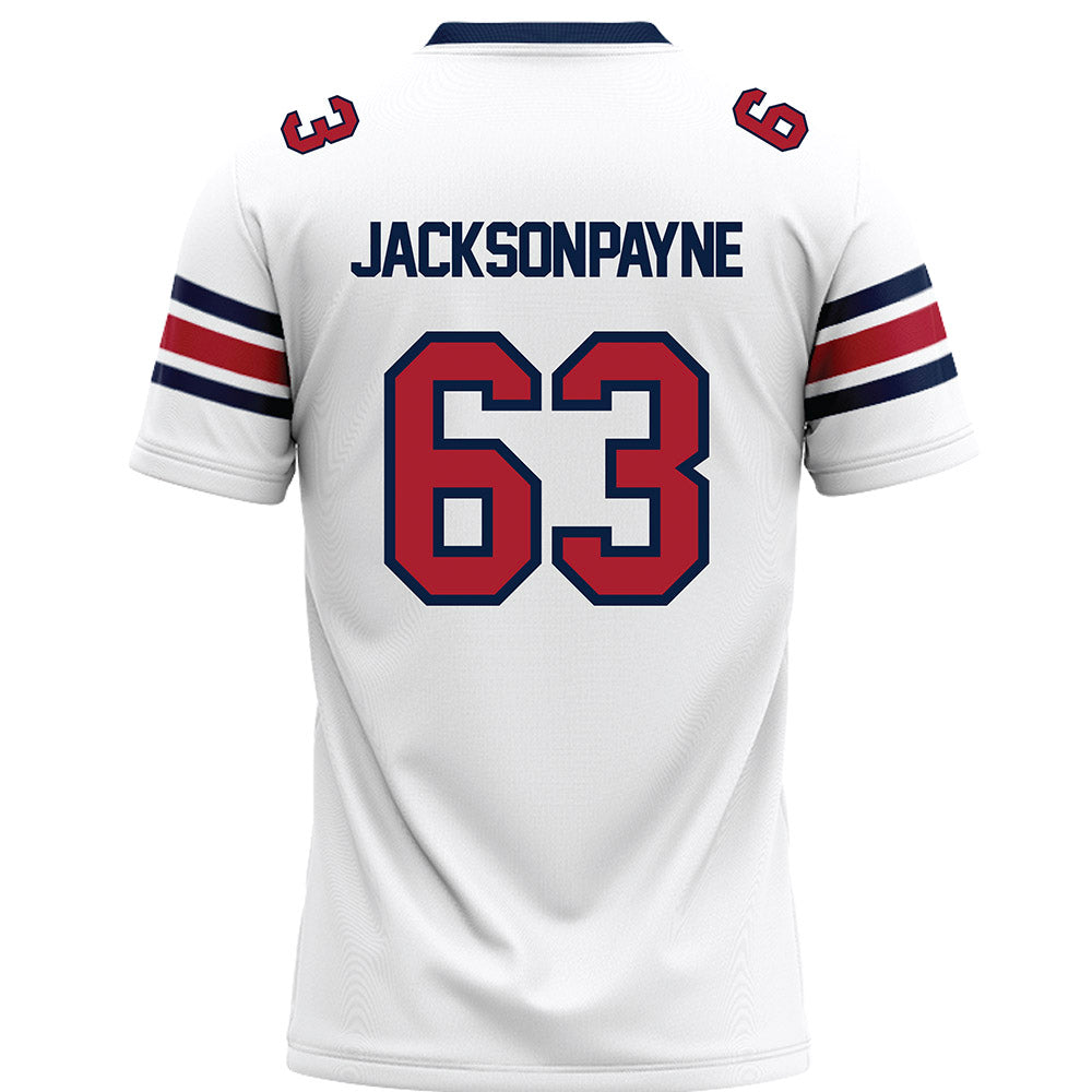 Liberty - NCAA Football : DaJyQuwan Jackson-Payne - White Premium Football Jersey-1