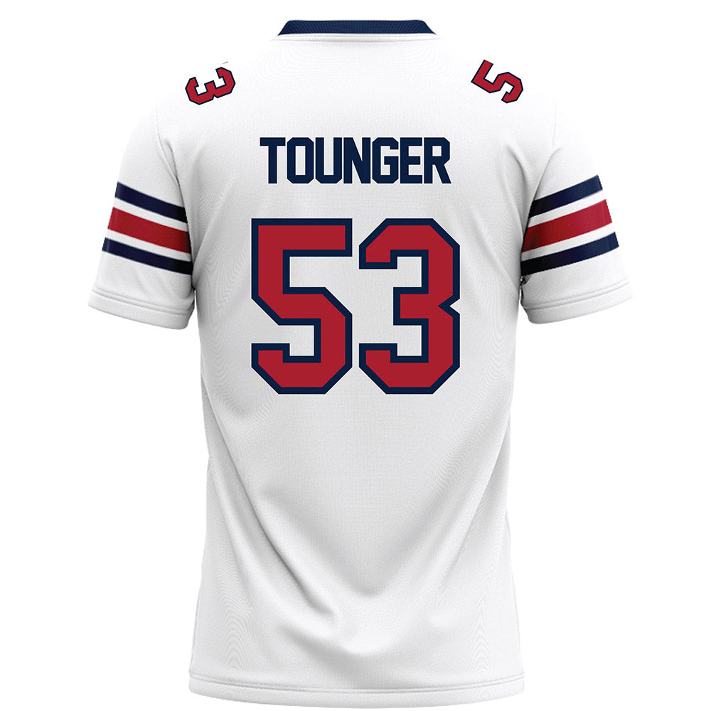 Liberty - NCAA Football : Nikodemus Tounger - White Football Jersey-1