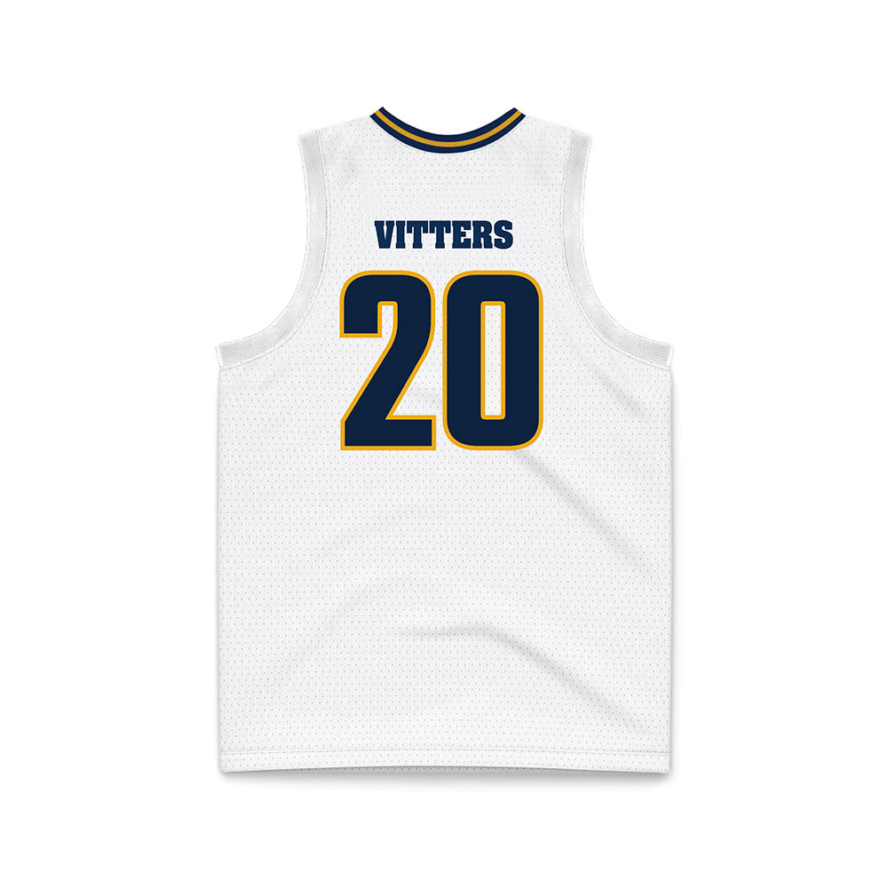 UTC - NCAA Men's Basketball : Liam Vitters - White Basketball Jersey-1
