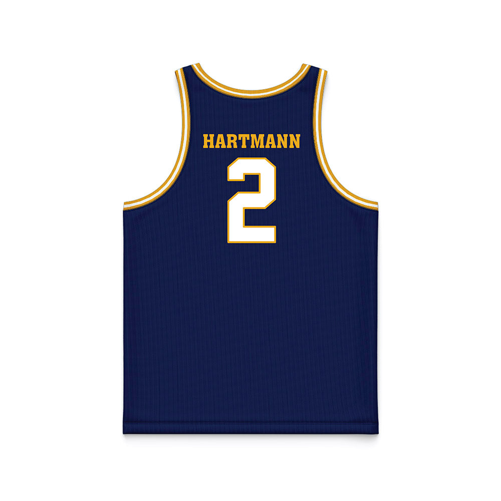 UTC - NCAA Men's Basketball : Sebastian Hartmann - Navy Basketball Jersey-1