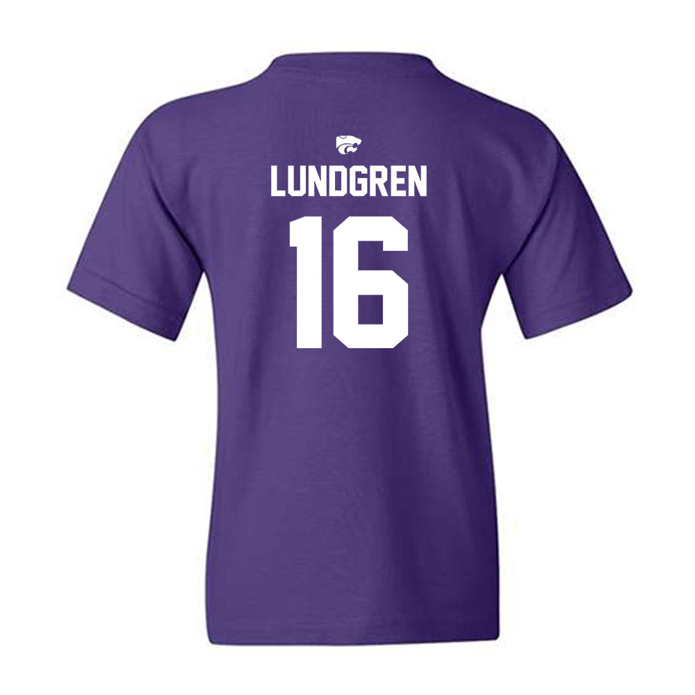 Kansas State - NCAA Women's Volleyball : Cadence Lundgren - Replica Shersey Youth T-Shirt-1