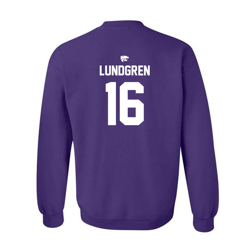 Kansas State - NCAA Women's Volleyball : Cadence Lundgren - Replica Shersey Crewneck Sweatshirt-1