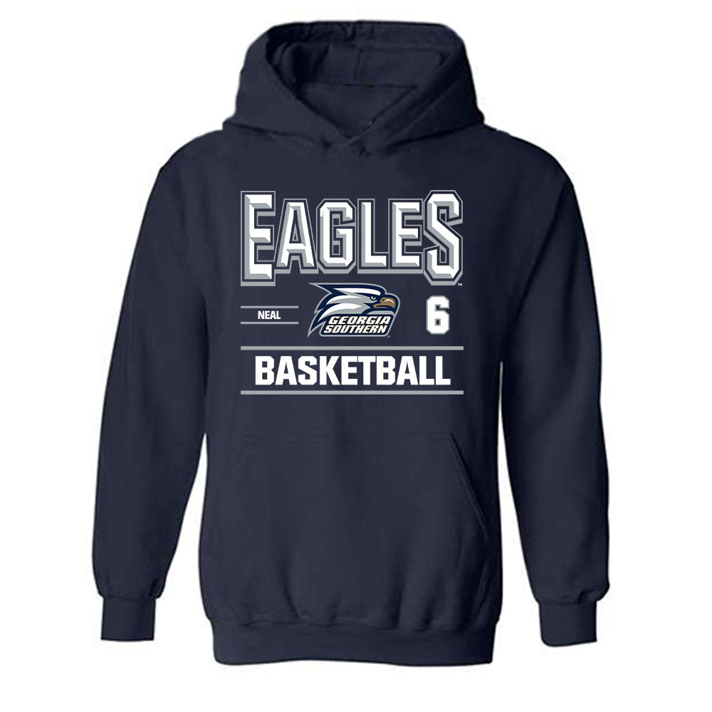 Georgia Southern - NCAA Men's Basketball : Amare Neal - Classic Fashion Shersey Hooded Sweatshirt-0