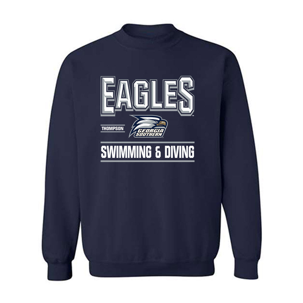 Georgia Southern - NCAA Women's Swimming & Diving : Jayla Thompson - Classic Fashion Shersey Crewneck Sweatshirt-0