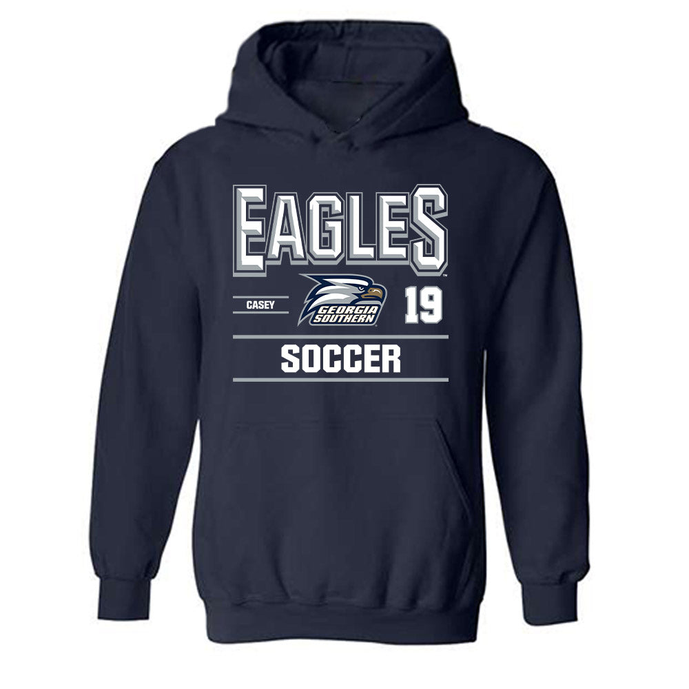 Georgia Southern - NCAA Women's Soccer : Claire Casey - Classic Fashion Shersey Hooded Sweatshirt-0
