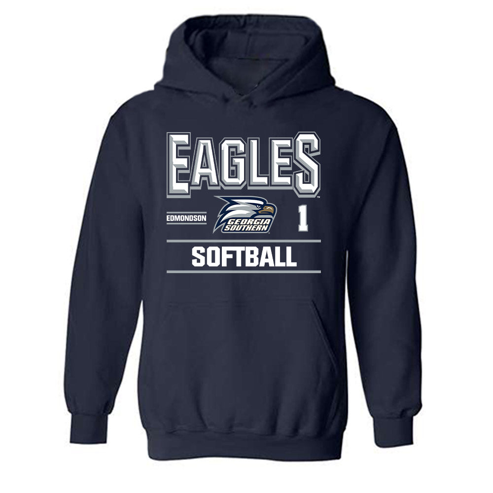 Georgia Southern - NCAA Softball : Alexis Edmondson - Classic Fashion Shersey Hooded Sweatshirt-0