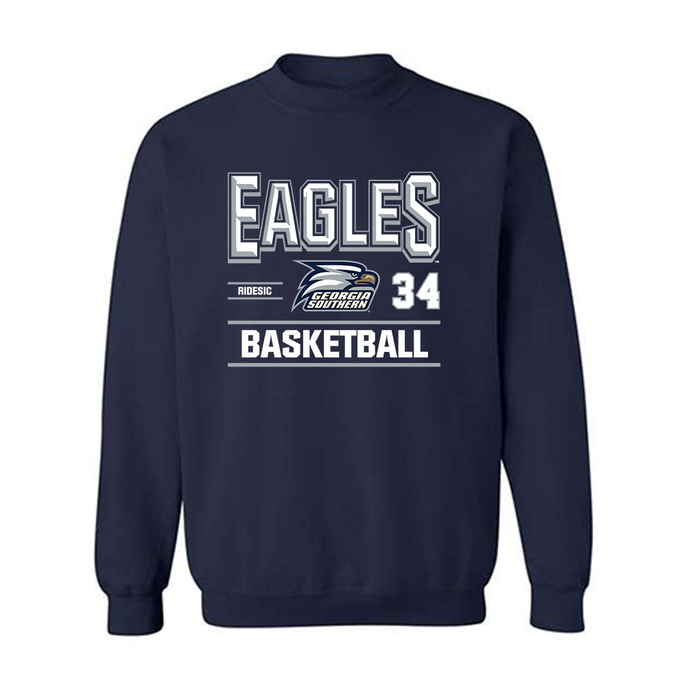Georgia Southern - NCAA Men's Basketball : Pavle Ridesic - Classic Fashion Shersey Crewneck Sweatshirt-0