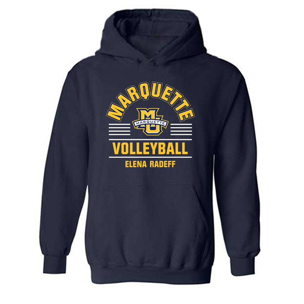 Marquette - NCAA Women's Volleyball : Elena Radeff - Classic Fashion Shersey Hooded Sweatshirt-0
