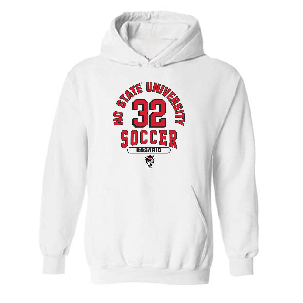 NC State - NCAA Men's Soccer : Gianni Rosario - Classic Shersey Hooded Sweatshirt-0