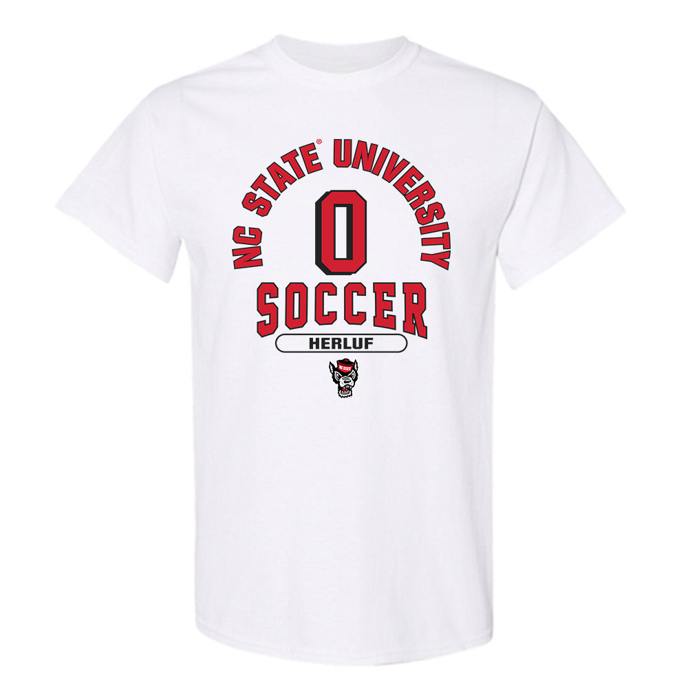 NC State - NCAA Men's Soccer : Christian Herluf - Classic Shersey T-Shirt-0