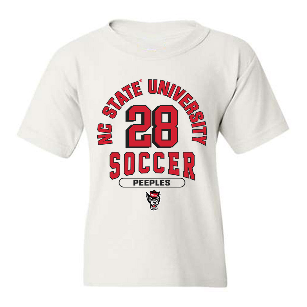 NC State - NCAA Men's Soccer : Brendan Peeples - Classic Shersey Youth T-Shirt-0