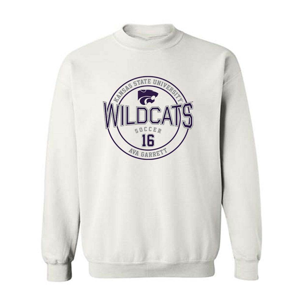 Kansas State - NCAA Women's Soccer : Ava Garrett - Sports Shersey Crewneck Sweatshirt-0