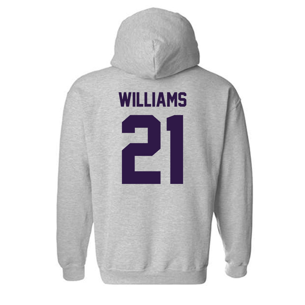 Kansas State - NCAA Women's Volleyball : Jordyn Williams - Classic Shersey Hooded Sweatshirt-1