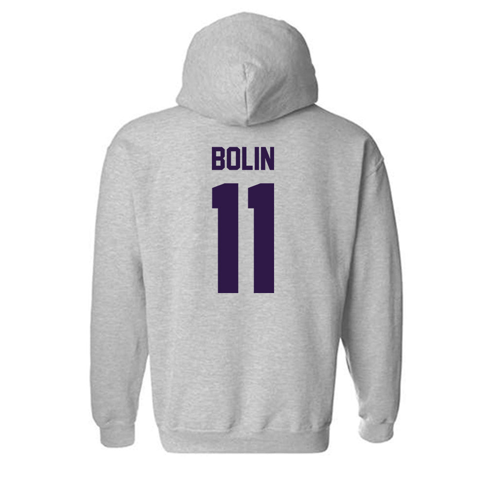 Kansas State - NCAA Baseball : Robby Bolin - Classic Shersey Hooded Sweatshirt-1