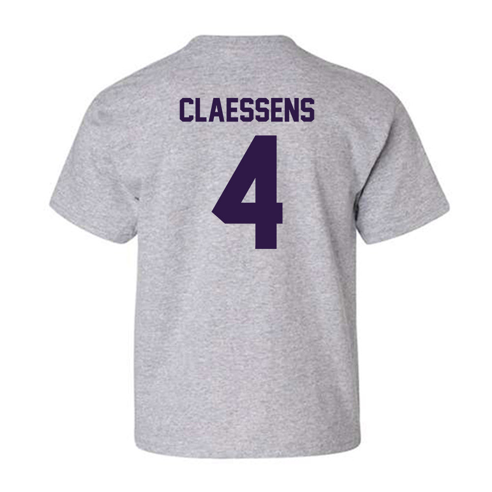 Kansas State - NCAA Women's Basketball : Nastja Claessens - Classic Shersey Youth T-Shirt-1
