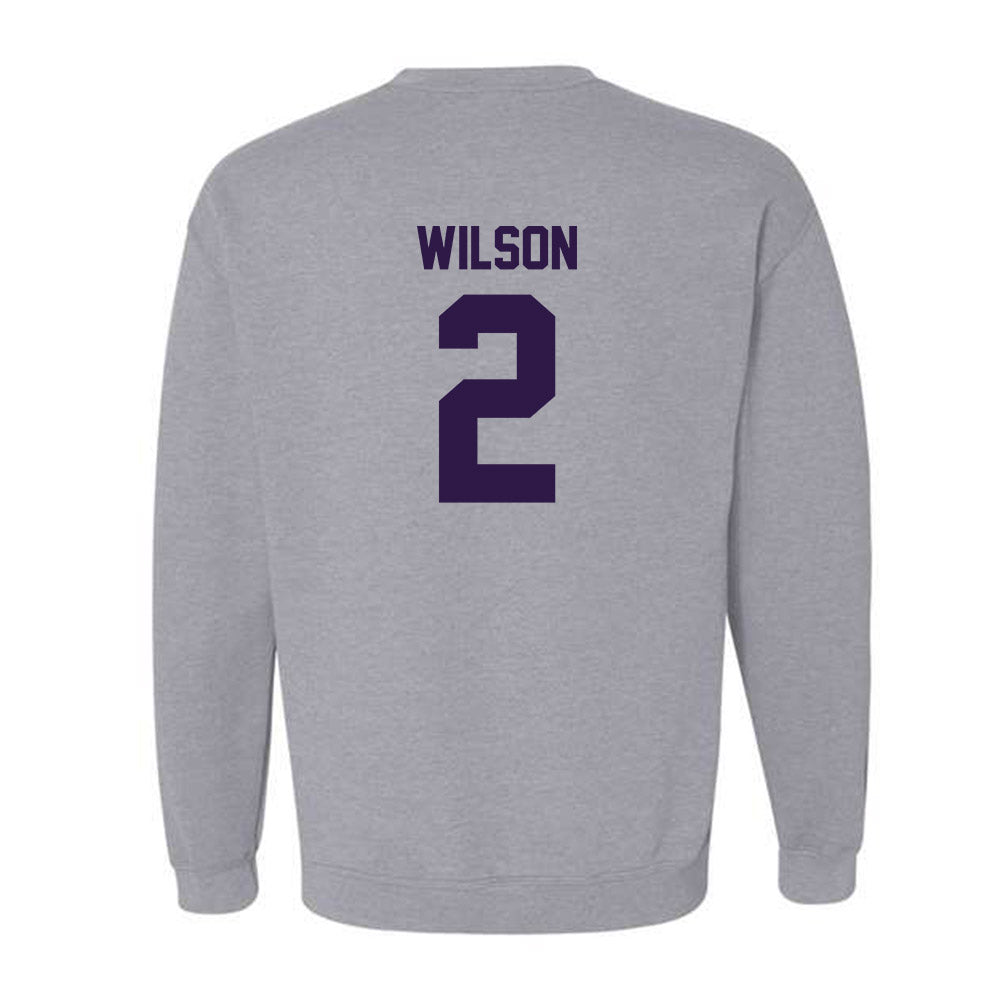 Kansas State - NCAA Men's Basketball : Exavier Wilson - Classic Shersey Crewneck Sweatshirt-1