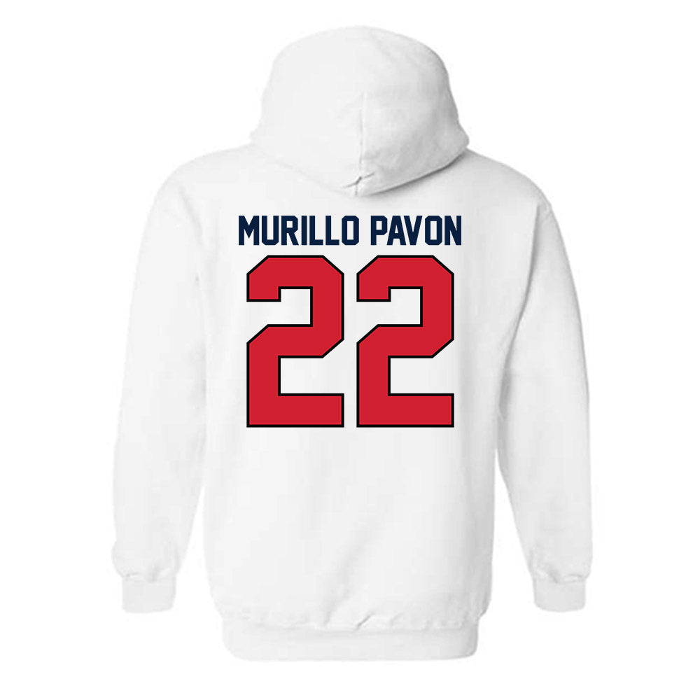 Gonzaga - NCAA Men's Soccer : Carlos Murillo Pavon - Replica Shersey Hooded Sweatshirt-1