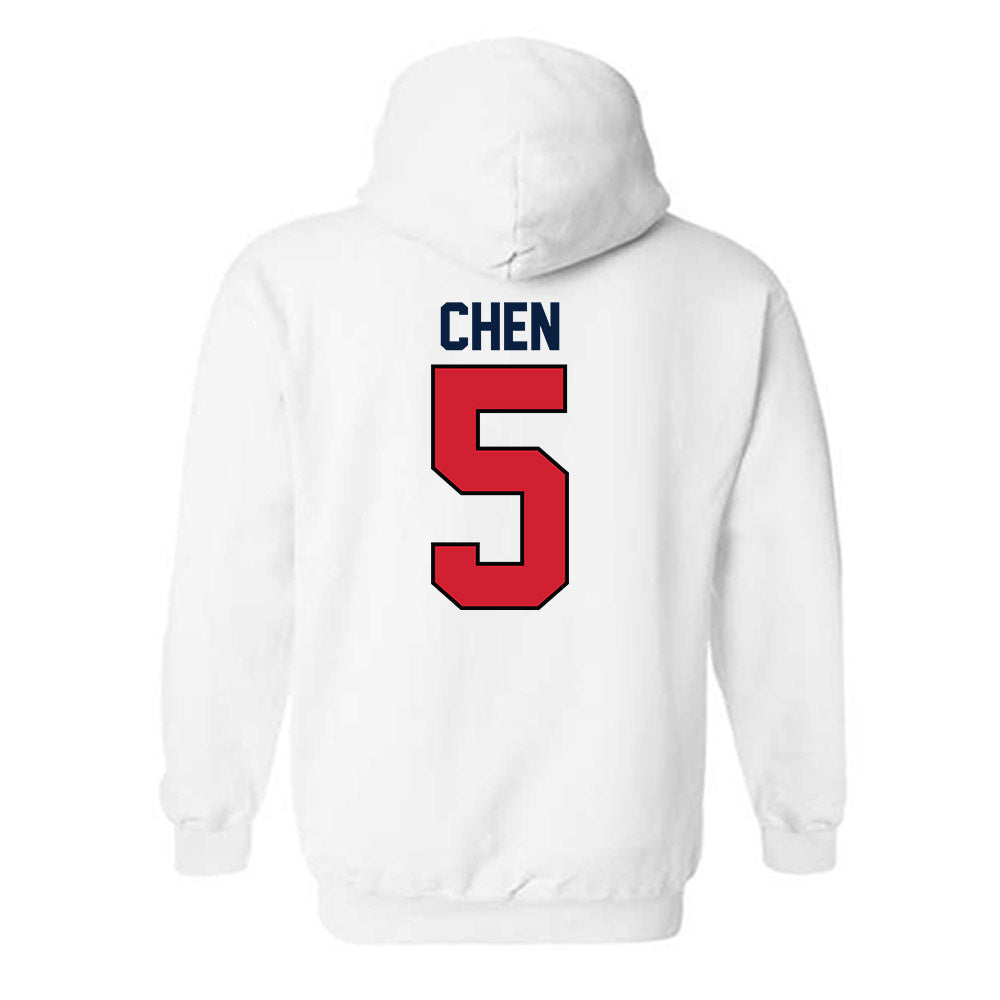 Gonzaga - NCAA Women's Soccer : Summer Chen - Replica Shersey Hooded Sweatshirt-1