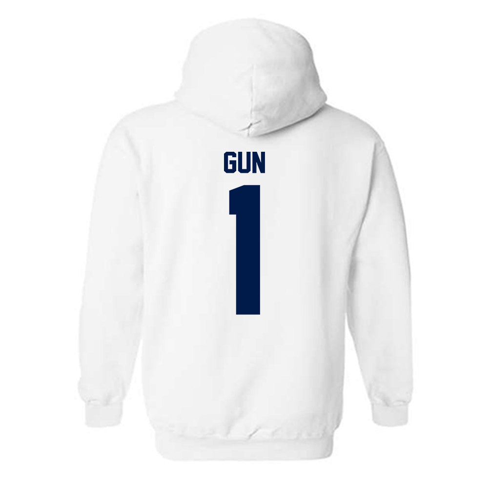 UNF - NCAA Men's Soccer : Micah Gun - Classic Fashion Shersey Hooded Sweatshirt-1