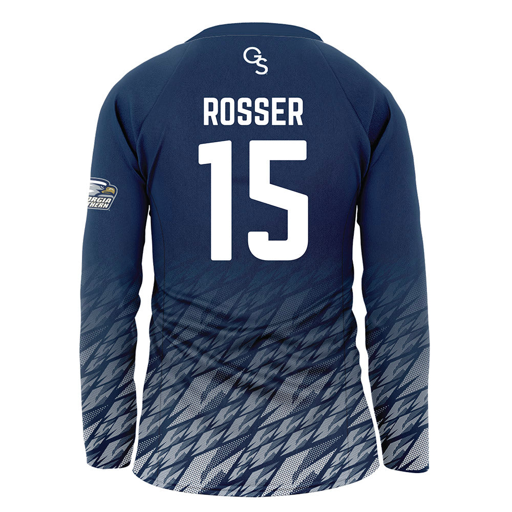 Georgia Southern - NCAA Women's Volleyball : Robin Rosser - Navy Volleyball Jersey