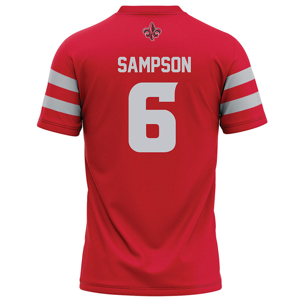 Louisiana - NCAA Football : Shelton Sampson - Red Football Jersey-1