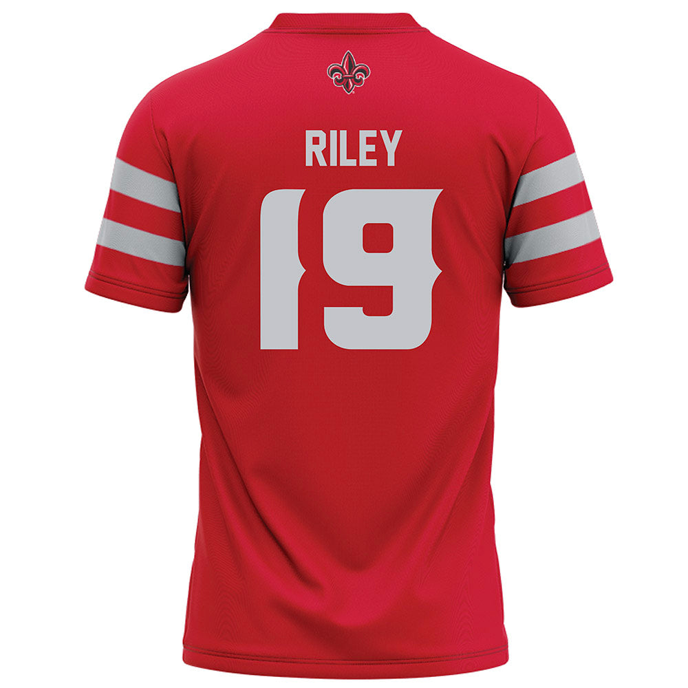 Louisiana - NCAA Football : Cameron Riley - Red Football Jersey-1