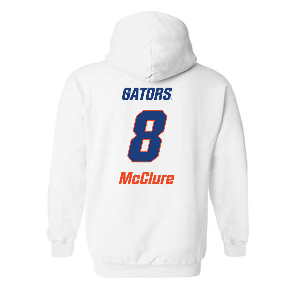 Florida - NCAA Women's Soccer : Charlotte McClure - Replica Shersey Hooded Sweatshirt-1