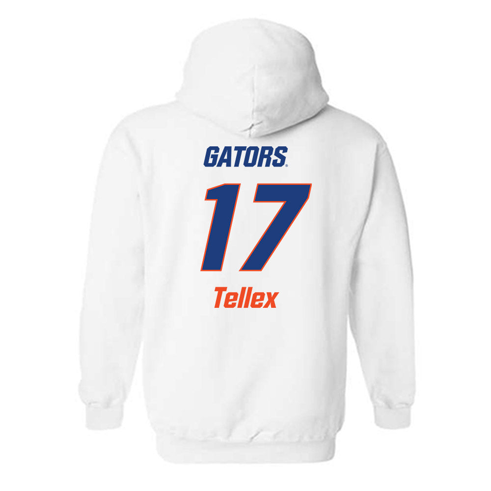 Florida - NCAA Women's Soccer : Delaney Tellex - Replica Shersey Hooded Sweatshirt