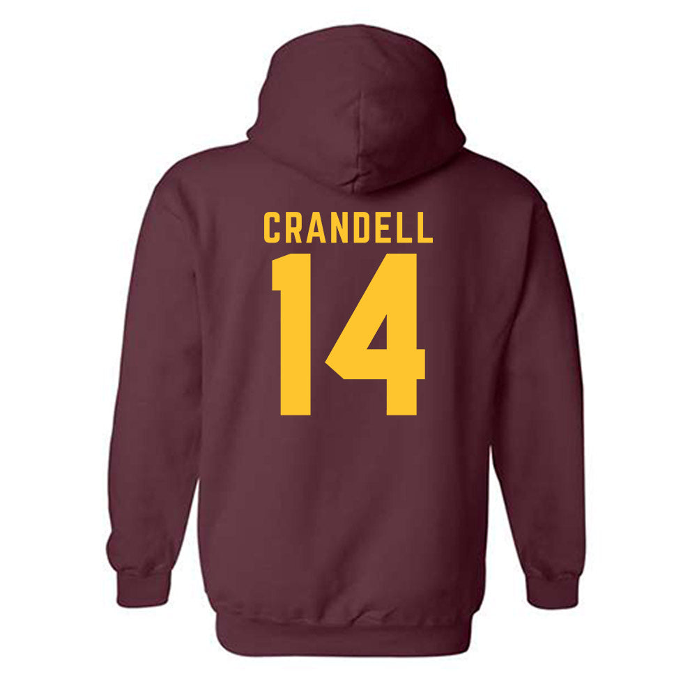 Arizona State - NCAA Men's Ice Hockey : Carmelo Crandell - Classic Shersey Hooded Sweatshirt-1