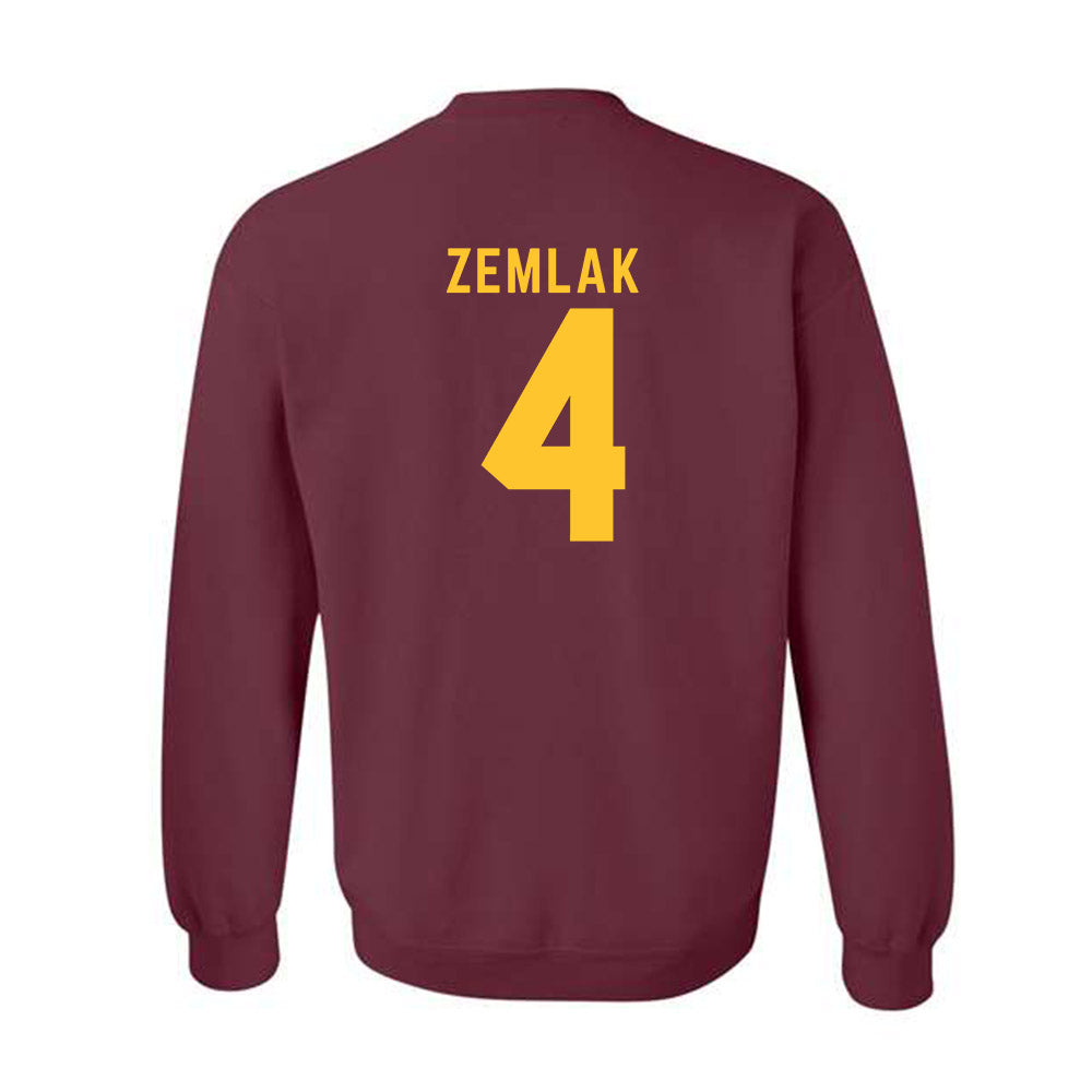 Arizona State - NCAA Men's Ice Hockey : Austin Zemlak - Classic Shersey Crewneck Sweatshirt-1