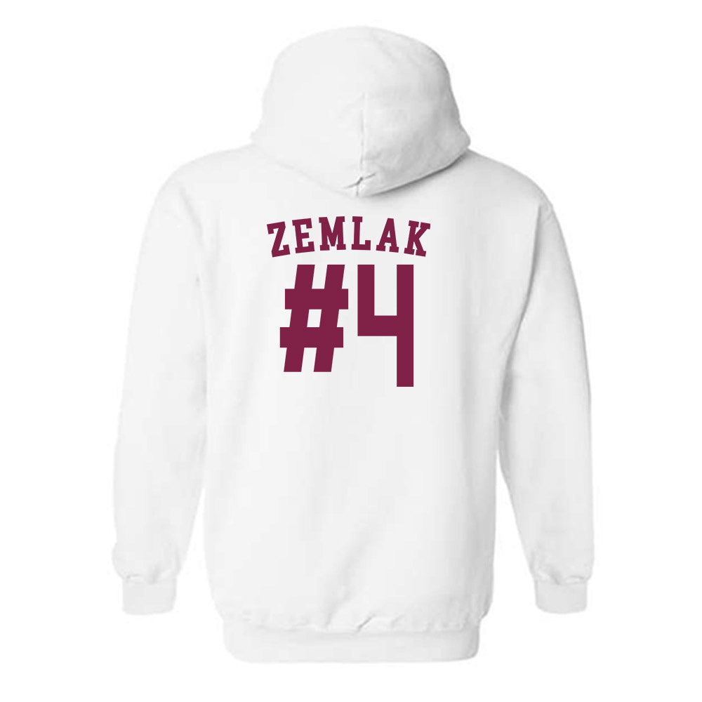 Arizona State - NCAA Men's Ice Hockey : Austin Zemlak - Sports Shersey Hooded Sweatshirt-1