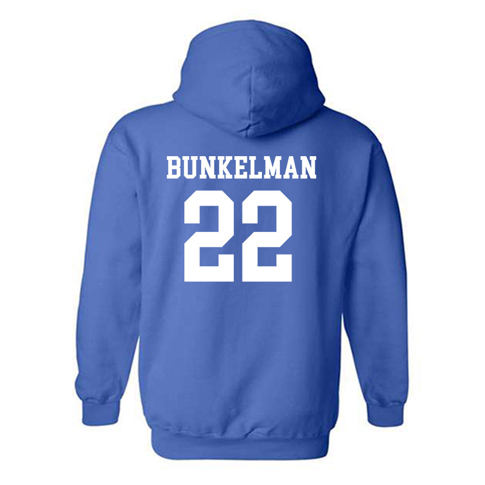 Drake - NCAA Football : Derrick Bunkelman - Classic Shersey Hooded Sweatshirt-1