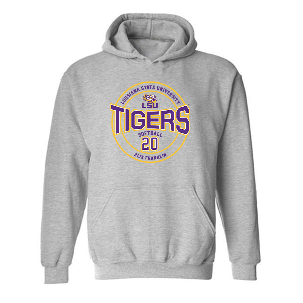 LSU - NCAA Softball : alix franklin - Classic Fashion Shersey Hooded Sweatshirt-0