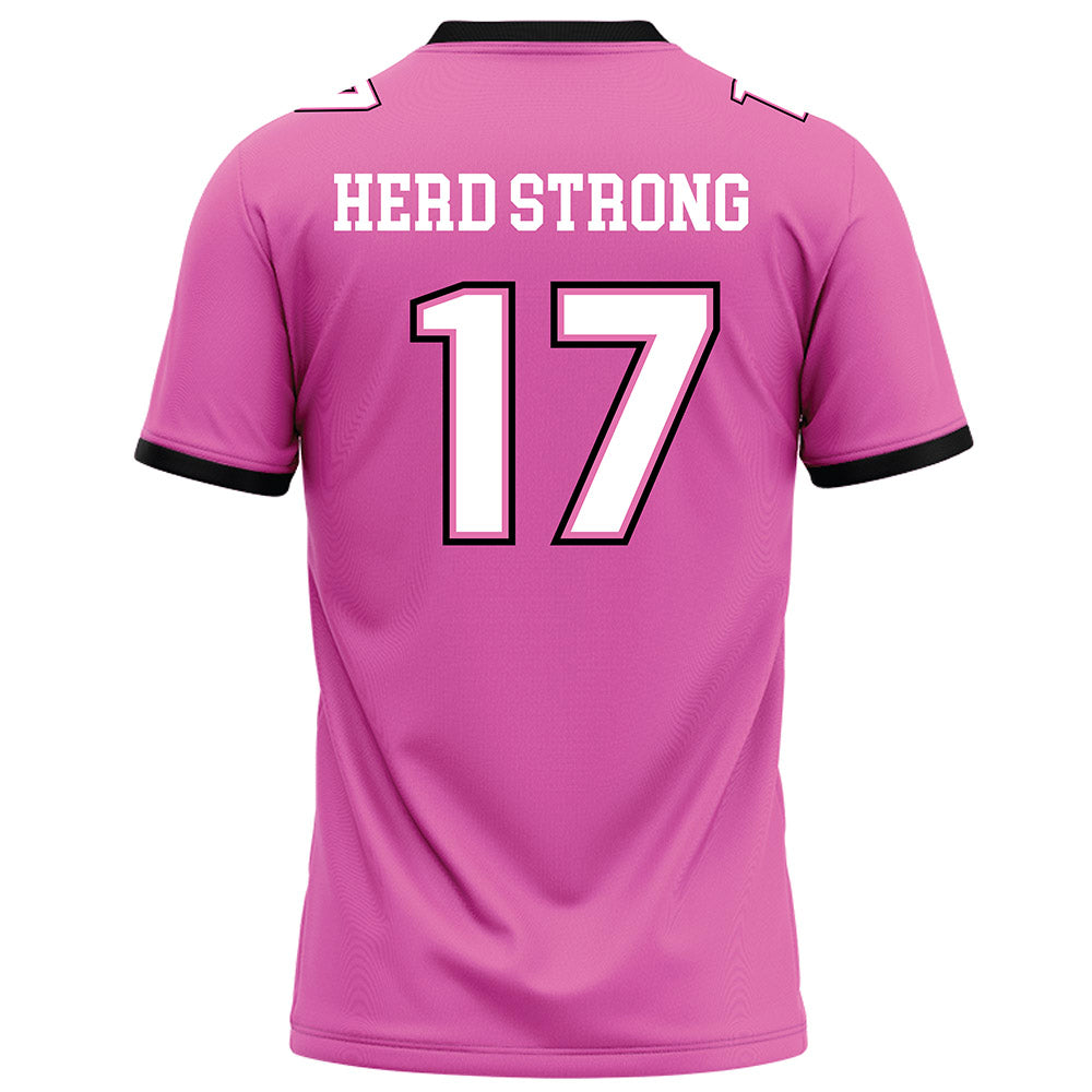 Marshall - NCAA Football : Daytione Smith - Pink Football Jersey-1