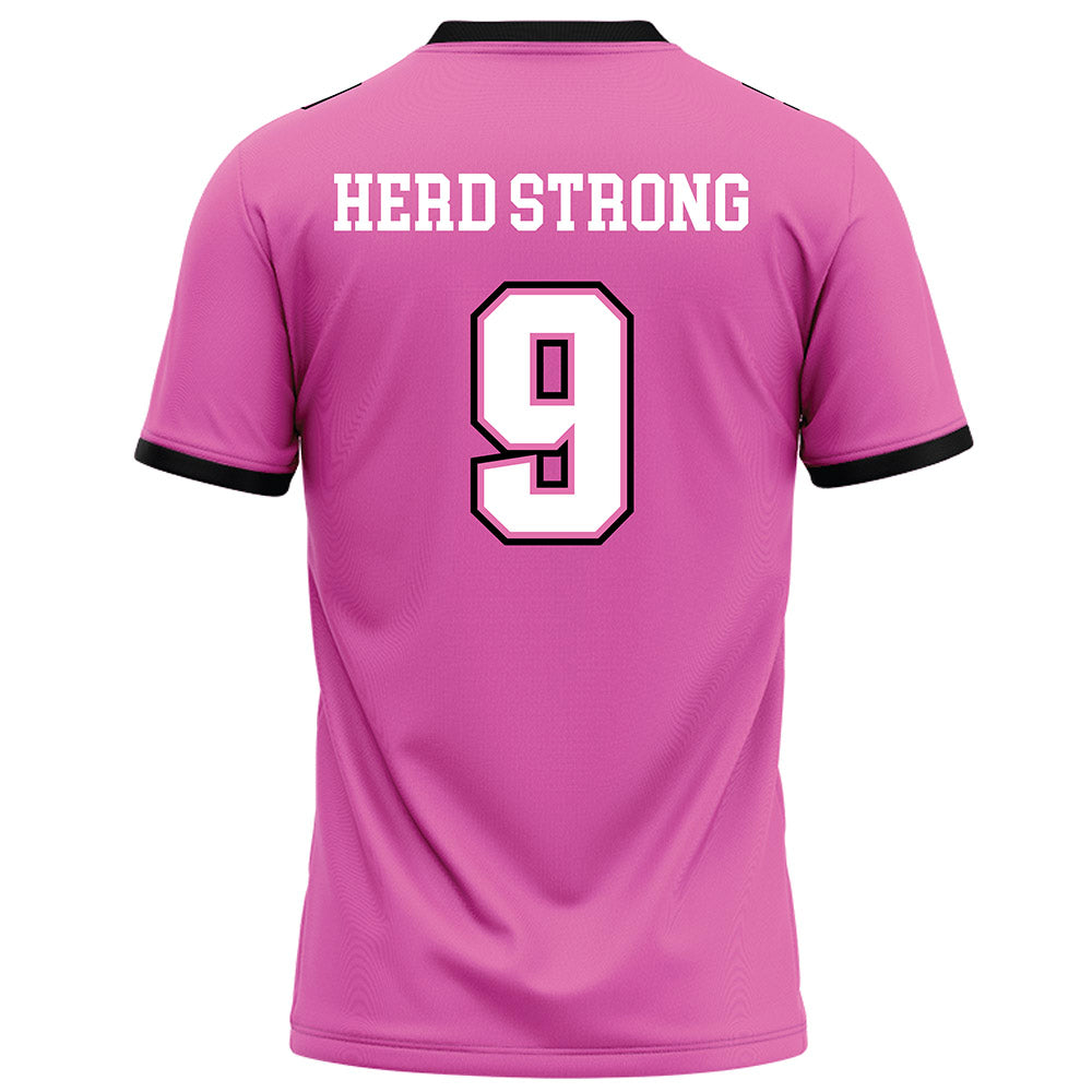 Marshall - NCAA Football : Javae Gilmore - Pink Football Jersey-1