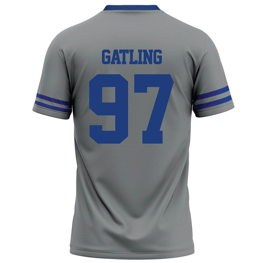 Memphis - NCAA Football : Jacari Gatling - Grey Football Jersey-1