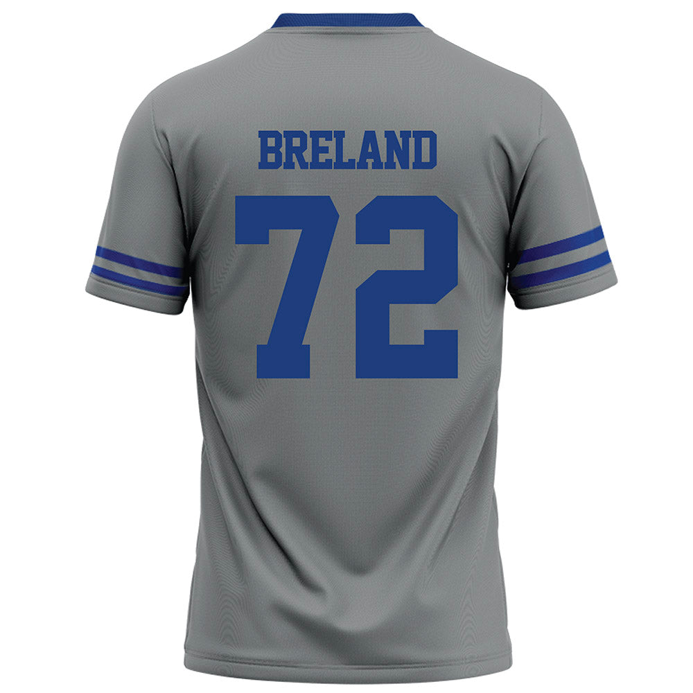 Memphis - NCAA Football : Malachi Breland - Grey Football Jersey-1