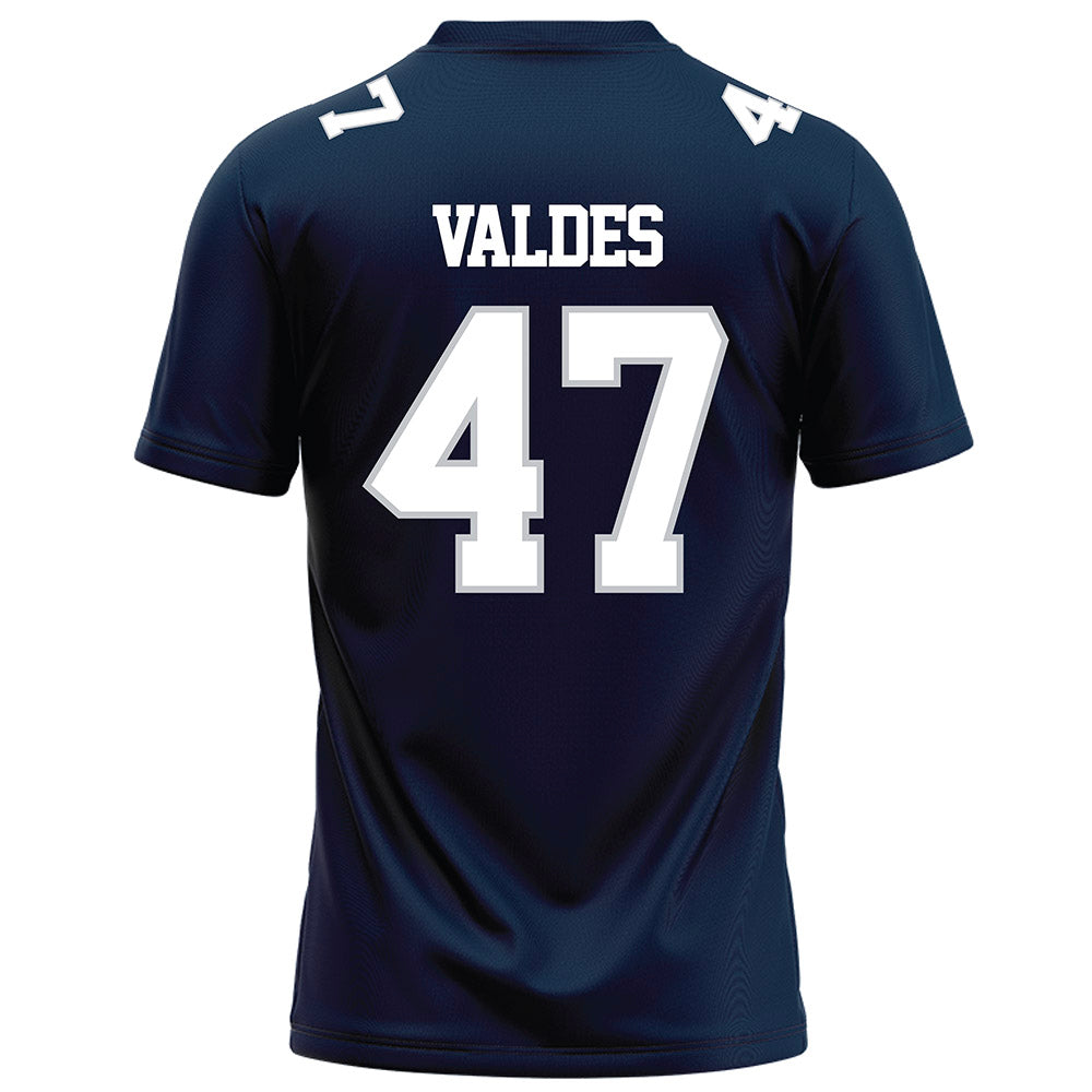 Samford - NCAA Football : Daniel Valdes - Navy Football Jersey-1