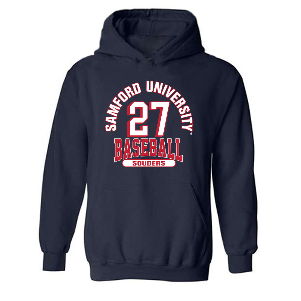Samford - NCAA Baseball : Jake Souders - Classic Fashion Shersey Hooded Sweatshirt-0