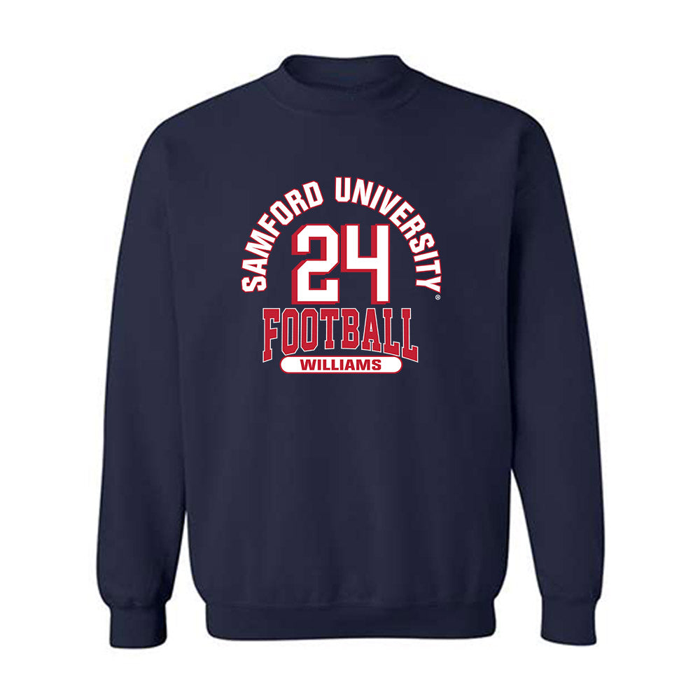 Samford - NCAA Football : Tristan Williams - Classic Fashion Shersey Crewneck Sweatshirt-0