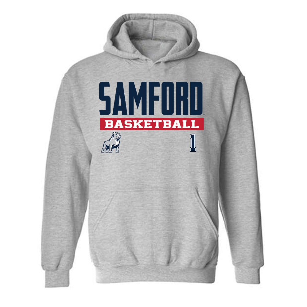 Samford - NCAA Men's Basketball : DaJion Humphrey - Classic Fashion Shersey Hooded Sweatshirt-0