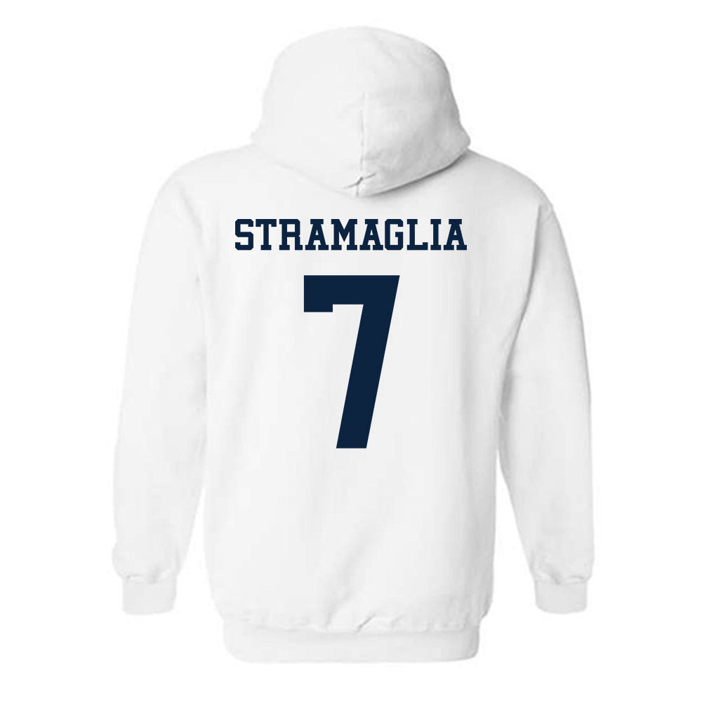 Samford - NCAA Men's Basketball : Paul Stramaglia - Classic Fashion Shersey Hooded Sweatshirt-1