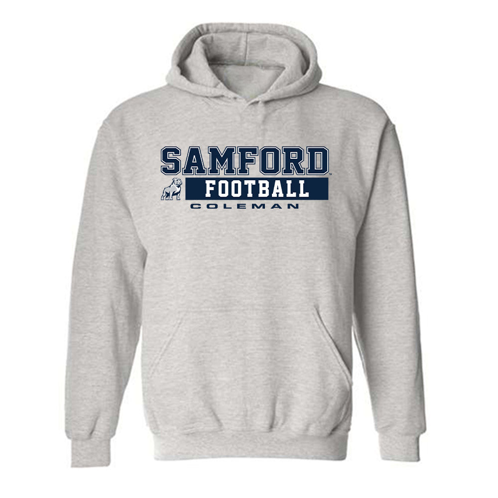 Samford - NCAA Football : Jim Coleman - Classic Fashion Shersey Hooded Sweatshirt-0