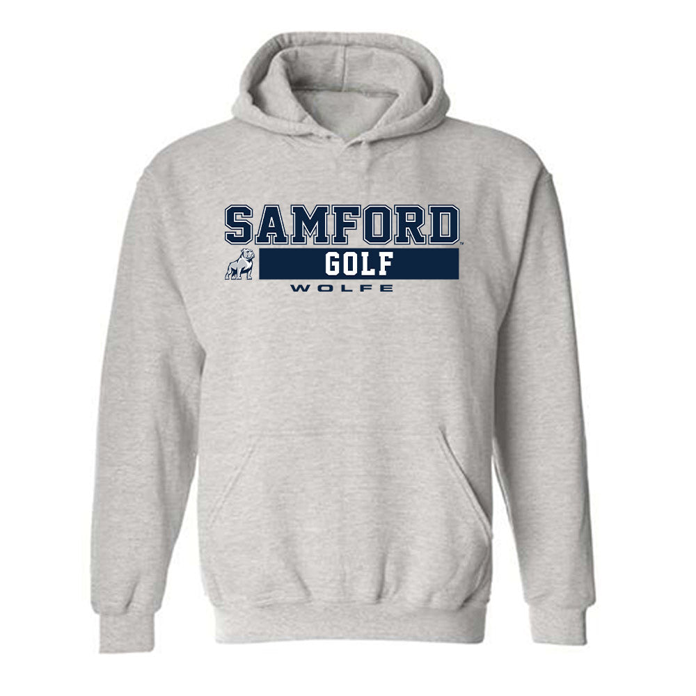 Samford - NCAA Men's Golf : Nolen Wolfe - Classic Fashion Shersey Hooded Sweatshirt-0
