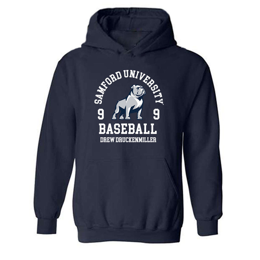 Samford - NCAA Baseball : Drew Druckenmiller - Classic Fashion Shersey Hooded Sweatshirt-0