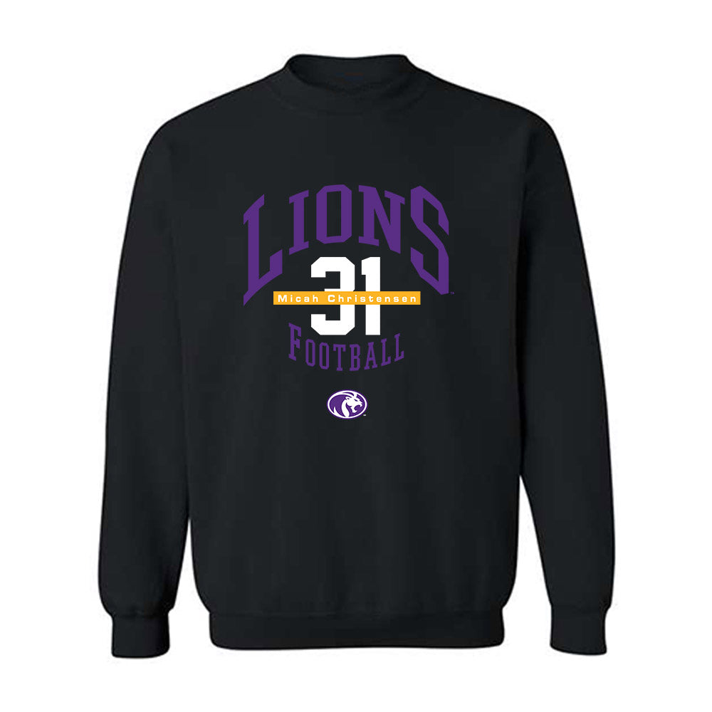 North Alabama - NCAA Football : Micah Christensen - Classic Fashion Shersey Crewneck Sweatshirt-0
