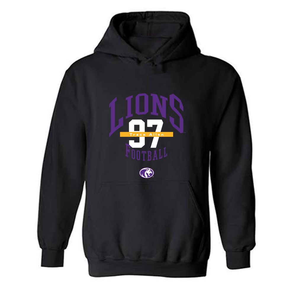North Alabama - NCAA Football : Trace Allen - Classic Fashion Shersey Hooded Sweatshirt-0