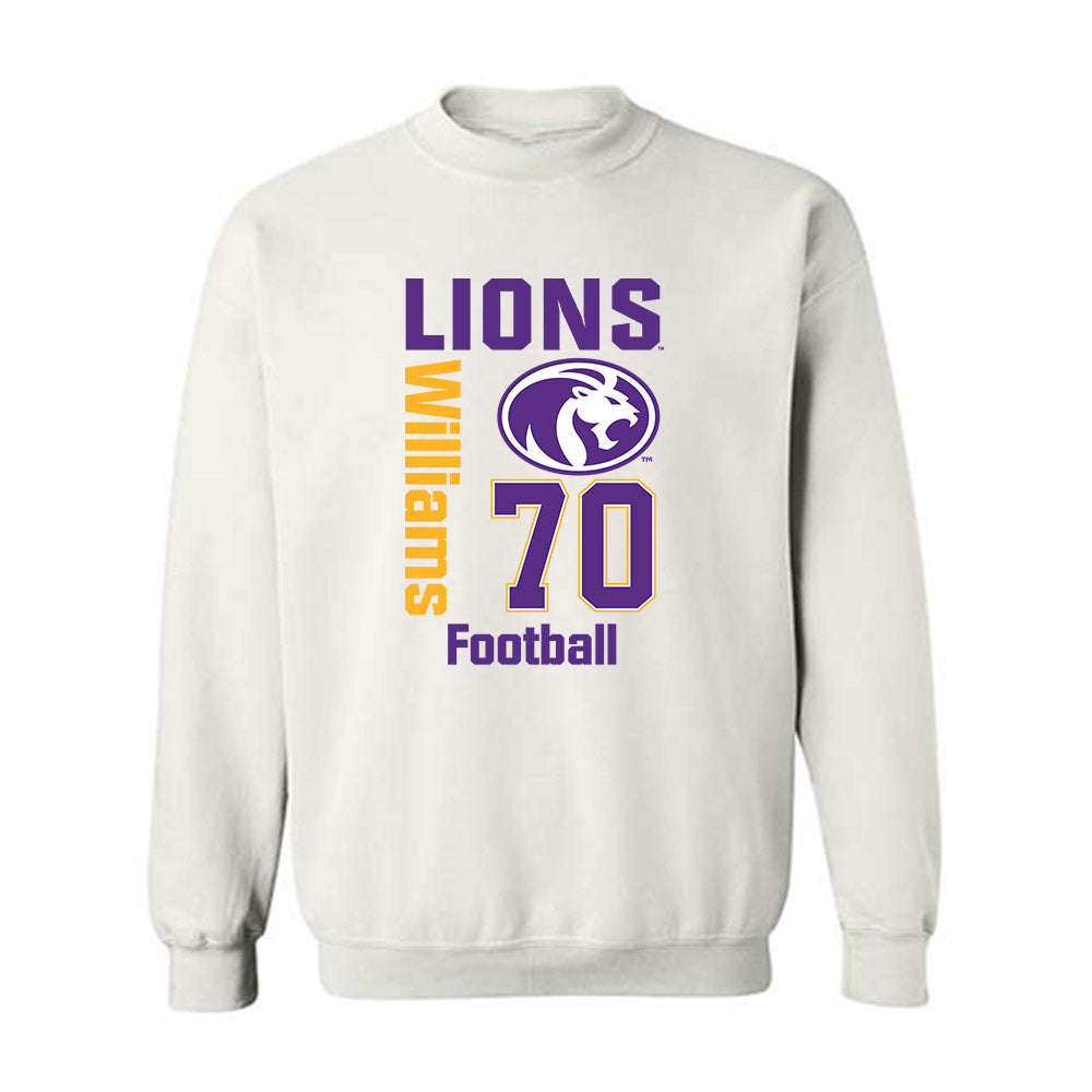 North Alabama - NCAA Football : Eric Williams - Classic Fashion Shersey Crewneck Sweatshirt-0
