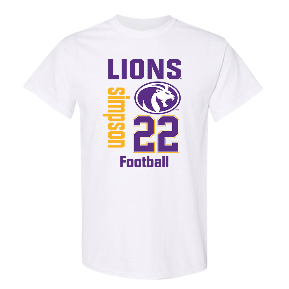 North Alabama - NCAA Football :Jaylen Simpson - Classic Fashion Shersey T-Shirt-0
